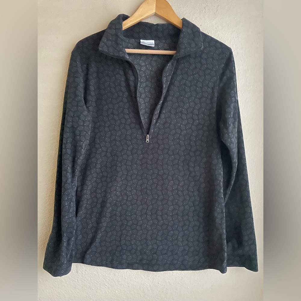 Columbia Fleece Long Sleeved Quarter Zip Size Large